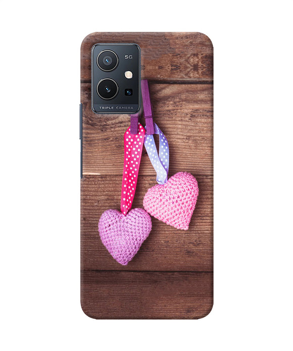 Two gift hearts IQOO Z6 5G Back Cover
