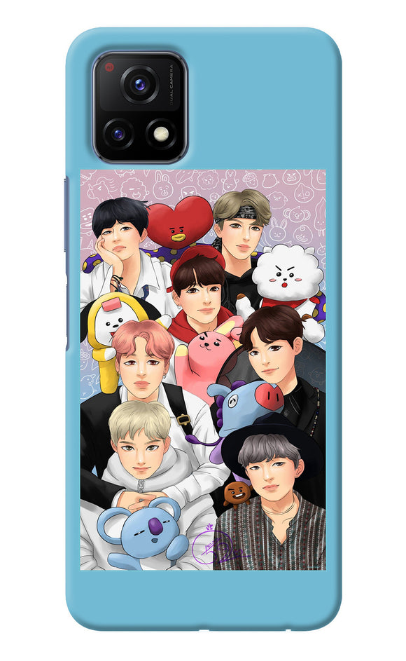 BTS with animals Vivo Y72 5G Back Cover