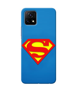 Superman Blue Vivo Y72 5G Real 4D Back Cover