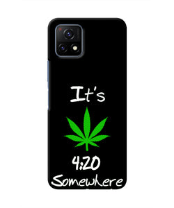 Weed Quote Vivo Y72 5G Real 4D Back Cover