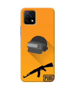 PUBG Helmet and Gun Vivo Y72 5G Real 4D Back Cover