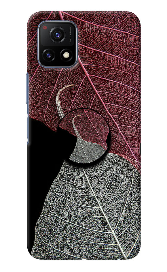 Leaf Pattern Vivo Y72 5G Pop Case