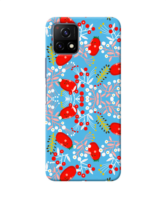 Small red animation pattern Vivo Y72 5G Back Cover
