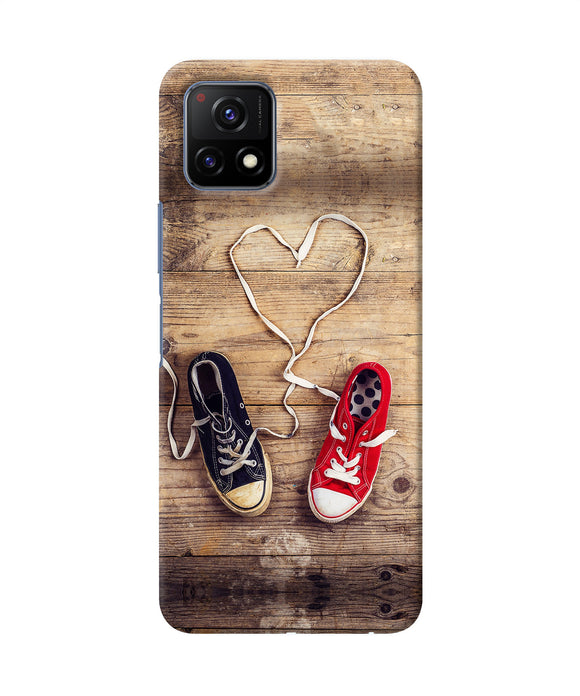 Shoelace heart Vivo Y72 5G Back Cover