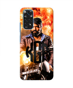 Rocky Bhai on Bike Redmi Note 11/11S Real 4D Back Cover