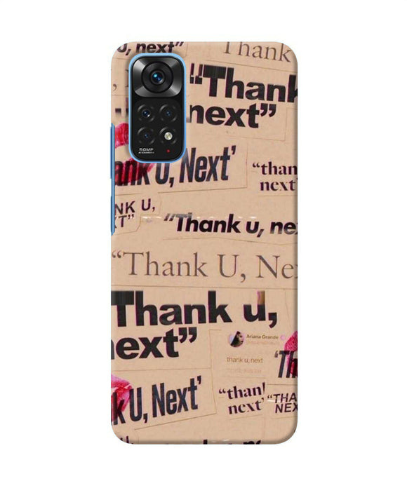 Thank you next Redmi Note 11/11S Back Cover