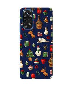 Canvas christmas print Redmi Note 11/11S Back Cover