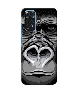 Black chimpanzee Redmi Note 11/11S Back Cover