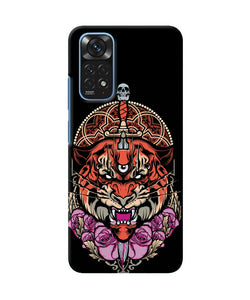 Abstract tiger Redmi Note 11/11S Back Cover