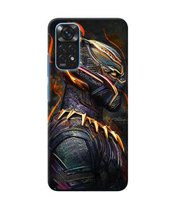 Black panther side face Redmi Note 11/11S Back Cover