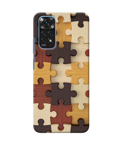 Wooden puzzle Redmi Note 11/11S Back Cover