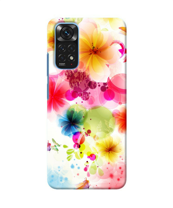 Flowers print Redmi Note 11/11S Back Cover