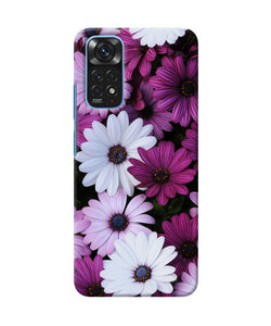 White violet flowers Redmi Note 11/11S Back Cover