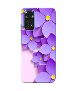 Violet flower craft Redmi Note 11/11S Back Cover