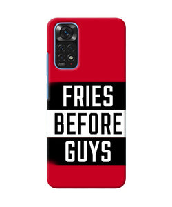 Fries before guys quote Redmi Note 11/11S Back Cover