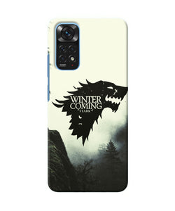 Winter coming stark Redmi Note 11/11S Back Cover