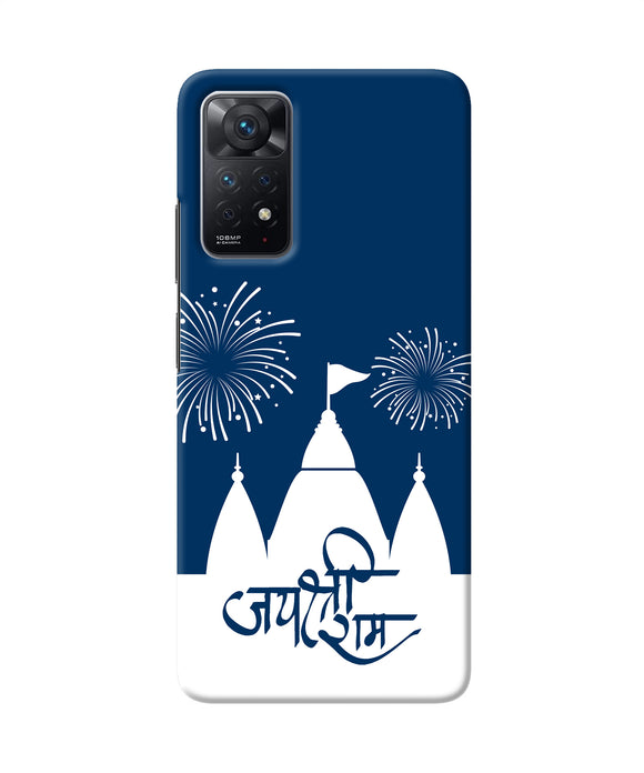 Jay Shree Ram Temple Fireworkd Redmi Note 11 Pro Back Cover