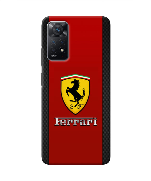 Ferrari Abstract Redmi Note 11 Pro Real 4D Back Cover