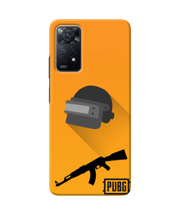 PUBG Helmet and Gun Redmi Note 11 Pro Real 4D Back Cover