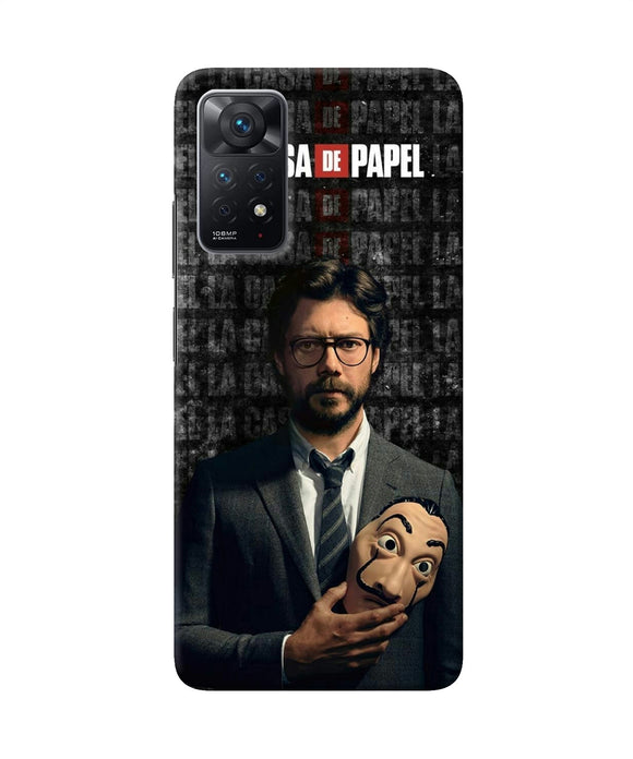 Money Heist Professor with Mask Redmi Note 11 Pro Back Cover