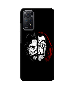 Money Heist Professor Mask Sketch Redmi Note 11 Pro Back Cover