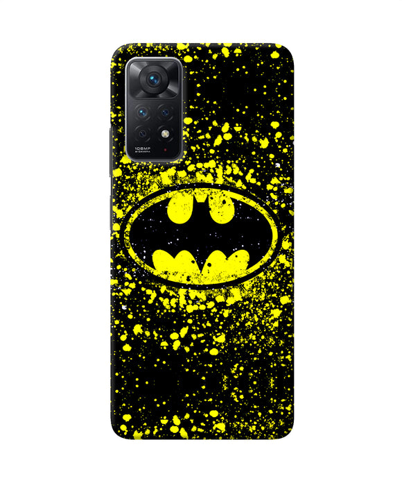 Batman last knight print yellow Redmi Note 11 Pro Back Cover