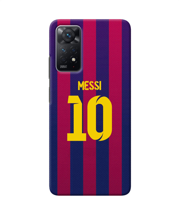 Messi 10 tshirt Redmi Note 11 Pro Back Cover