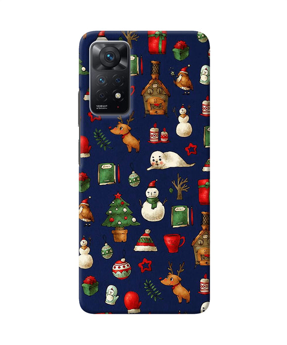 Canvas christmas print Redmi Note 11 Pro Back Cover