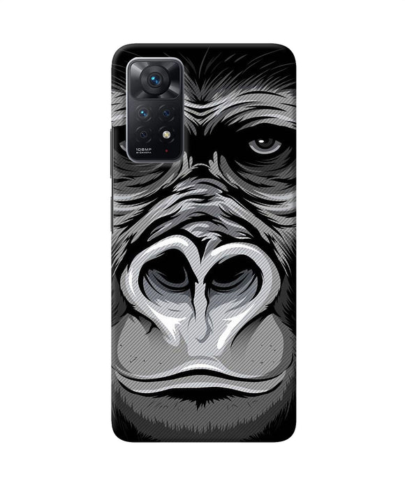 Black chimpanzee Redmi Note 11 Pro Back Cover