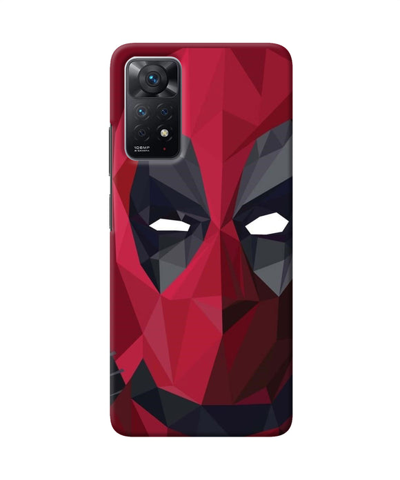 Abstract deadpool mask Redmi Note 11 Pro Back Cover