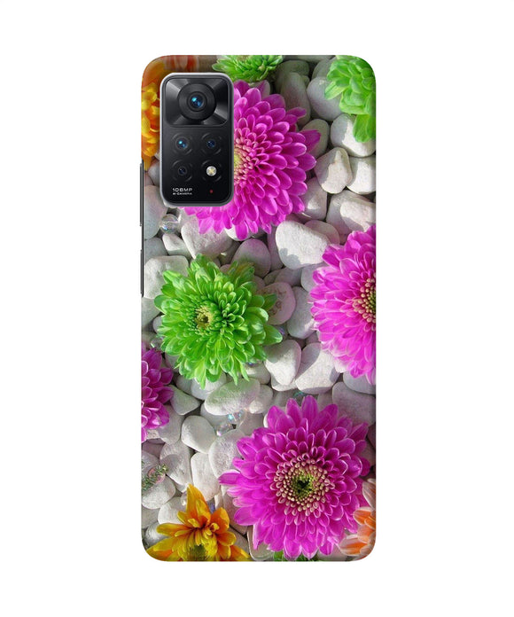 Natural flower stones Redmi Note 11 Pro Back Cover