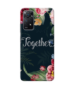 Together flower Redmi Note 11 Pro Back Cover