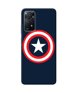 Captain america logo Redmi Note 11 Pro Back Cover