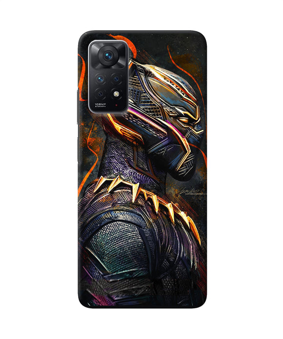 Black panther side face Redmi Note 11 Pro Back Cover