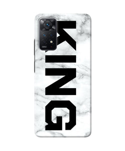 King marble text Redmi Note 11 Pro Back Cover