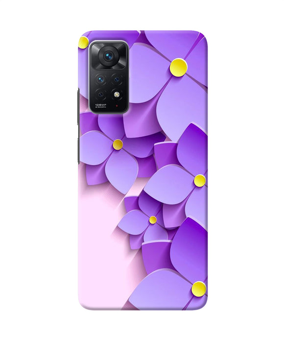 Violet flower craft Redmi Note 11 Pro Back Cover
