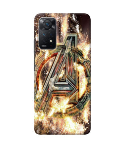 Avengers burning logo Redmi Note 11 Pro Back Cover