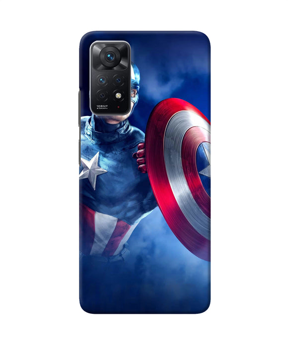 Captain america on sky Redmi Note 11 Pro Back Cover