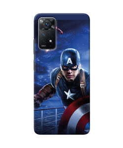 Captain with ironman Redmi Note 11 Pro Back Cover