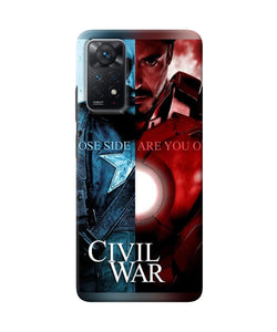 Civil war Redmi Note 11 Pro Back Cover