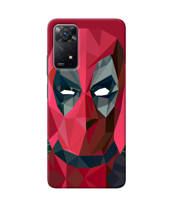 Abstract deadpool full mask Redmi Note 11 Pro Back Cover