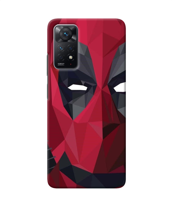 Abstract deadpool half mask Redmi Note 11 Pro Back Cover