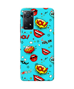 Lol lips print Redmi Note 11 Pro Back Cover