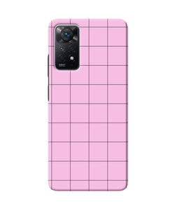 Pink square print Redmi Note 11 Pro Back Cover