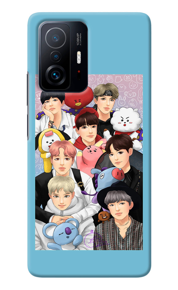 BTS with animals Mi 11T Pro 5G Back Cover