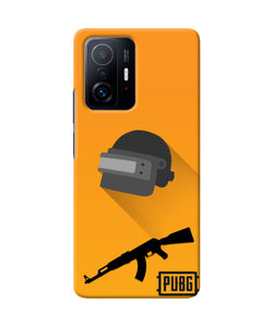 PUBG Helmet and Gun Mi 11T Pro 5G Real 4D Back Cover