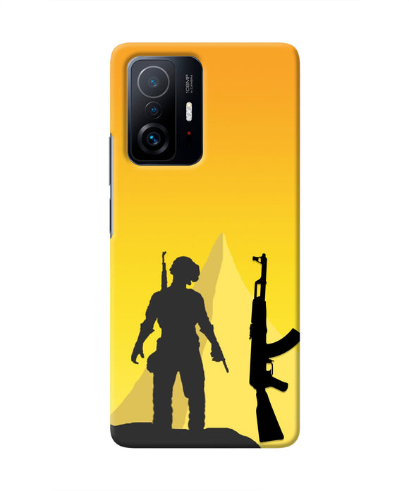 PUBG Silhouette Mi 11T Pro 5G Real 4D Back Cover