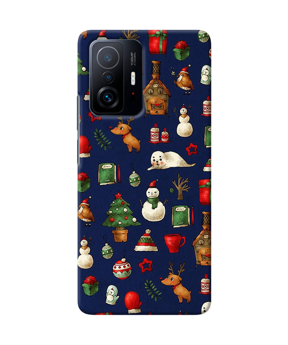 Canvas christmas print Mi 11T Pro 5G Back Cover