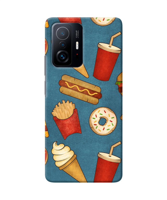 Abstract food print Mi 11T Pro 5G Back Cover