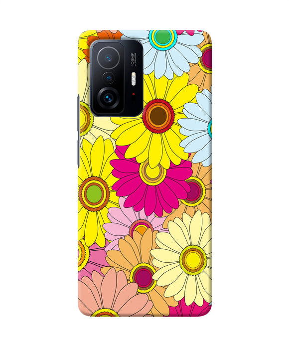 Abstract colorful flowers Mi 11T Pro 5G Back Cover